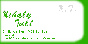 mihaly tull business card